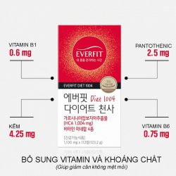 Thuốc Giảm Béo Cấp Tốc Everfit Diet Natural Plus Korea (112v)