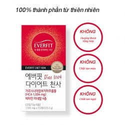 Thuốc Giảm Cân Cực Mạnh Everfit Diet Natural Plus Korea (112v)