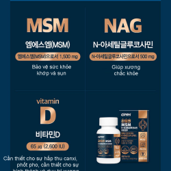 Viên uống hỗ trợ xương khớp Glucosamine GNM (60 viên) Hàn Quốc | Hỗ trợ xương khớp