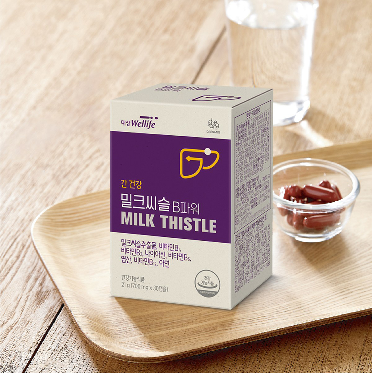 Thuốc mát gan, giải độc gan Milk Thistle Daesang Wellife Hàn Quốc (30v)
